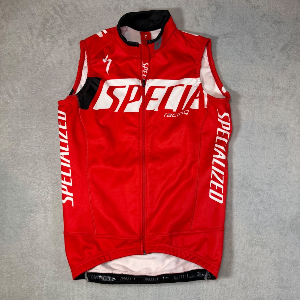 Specialized Racing Cycling Vest Red White‎ Burry Stander Windtex Mens XS